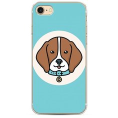 Силиконовый чехол "Собака в ошейнике" на Apple iPhone 7 / Айфон 7 Case Place