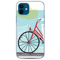 Силиконовый чехол "Хобби велосипед 9" на Apple iPhone 12 / Айфон 12 Case Place