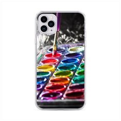 Силиконовый чехол "Палитра красок" на Apple iPhone 11 Pro Max / Айфон 11 Про Макс Case Place