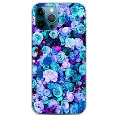 Силиконовый чехол "Цветочный ковер" на Apple iPhone 12 Pro Max / Айфон 12 Про Макс Case Place
