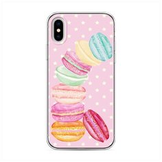 Силиконовый чехол "Пирамидка макарони" на Apple iPhone X (10) / Айфон Икс (Десять) Case Place
