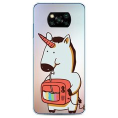 Силиконовый чехол "Единорог и телевизор" на Xiaomi Poco X3 NFC / Сяоми Поко X3 NFC Case Place