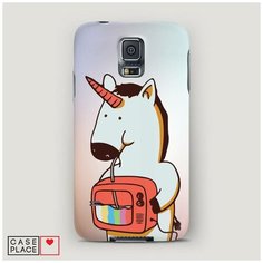 Чехол Пластиковый Samsung Galaxy S5 Единорог и телевизор Case Place
