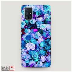 Чехол Пластиковый Samsung Galaxy M51 Цветочный ковер Case Place