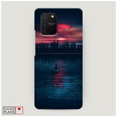 Чехол Пластиковый Samsung Galaxy S10 Lite Лодка в закате Case Place