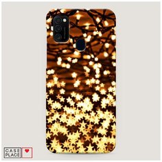 Чехол Пластиковый Samsung Galaxy M30s Новогодняя гирлянда Case Place