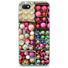 Силиконовый чехол "Елочные игрушки" на Xiaomi Redmi 6A / Сяоми Редми 6А Case Place