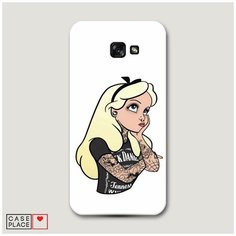 Чехол Пластиковый Samsung Galaxy A7 2017 Белоснежка в татуировках Case Place