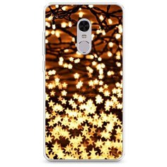 Силиконовый чехол "Новогодняя гирлянда" на Xiaomi Redmi Note 4 / Сяоми Редми Ноут 4 Case Place