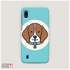 Чехол Пластиковый Samsung Galaxy A10 Собака в ошейнике Case Place