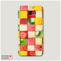 Чехол Пластиковый Samsung Galaxy A7 2017 Фруктовые кубики Case Place