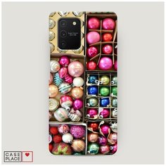 Чехол Пластиковый Samsung Galaxy A91 Елочные игрушки Case Place