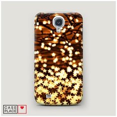 Чехол Пластиковый Samsung Galaxy S4 Новогодняя гирлянда Case Place