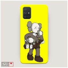 Чехол Пластиковый Samsung Galaxy A71 Кукла KAWS Case Place