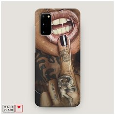 Чехол Пластиковый Samsung Galaxy S20 Девушка с татуировками Case Place
