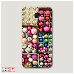 Чехол Пластиковый Samsung Galaxy A7 2017 Елочные игрушки Case Place