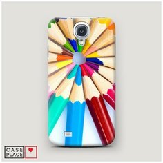 Чехол Пластиковый Samsung Galaxy S4 Цветные карандаши Case Place