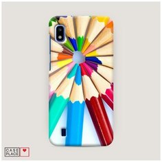 Чехол Пластиковый Samsung Galaxy A10 Цветные карандаши Case Place
