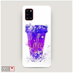 Чехол Пластиковый Samsung Galaxy A31 Кофейный стакан арт Case Place
