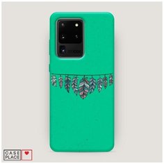 Эко-чехол Samsung Galaxy S20 Ultra Гирлянда из перьев 1 Case Place