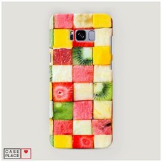 Чехол Пластиковый Samsung Galaxy S8 Plus Фруктовые кубики Case Place