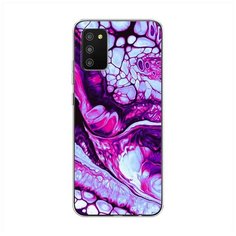 Силиконовый чехол "Розовый флюид арт" на Samsung Galaxy A02s / Самсунг Галакси A02s Case Place
