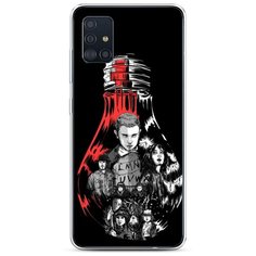 Силиконовый чехол "Черная лампочка" на Samsung Galaxy A51 / Самсунг Гэлакси А51 Case Place