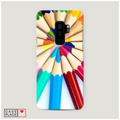 Чехол Пластиковый Samsung Galaxy S9 Plus Цветные карандаши Case Place