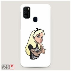 Чехол Пластиковый Samsung Galaxy M21 Белоснежка в татуировках Case Place