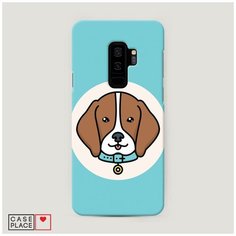 Чехол Пластиковый Samsung Galaxy S9 Plus Собака в ошейнике Case Place
