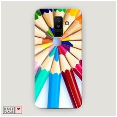 Чехол Пластиковый Samsung Galaxy A6 Plus Цветные карандаши Case Place