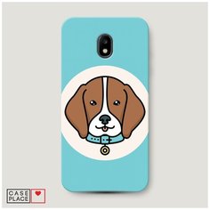 Чехол Пластиковый Samsung Galaxy J3 2017 Собака в ошейнике Case Place