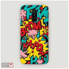 Чехол Пластиковый Samsung Galaxy A6 Plus Постер pop art Case Place