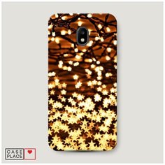 Чехол Пластиковый Samsung Galaxy J3 2017 Новогодняя гирлянда Case Place