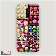 Чехол Пластиковый Samsung Galaxy A6 Plus Елочные игрушки Case Place