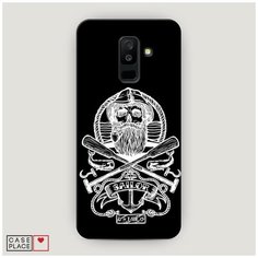 Чехол Пластиковый Samsung Galaxy A6 Plus Тату моряк Case Place