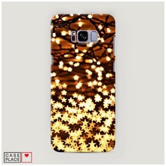 Чехол Пластиковый Samsung Galaxy S8 Plus Новогодняя гирлянда Case Place