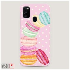 Чехол Пластиковый Samsung Galaxy M21 Пирамидка макарони Case Place