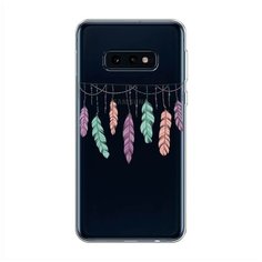 Силиконовый чехол "Гирлянда из перьев 2" на Samsung Galaxy S10E / Самсунг Галакси S10E Case Place
