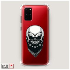 Чехол силиконовый Противоударный Samsung Galaxy S20 Plus Череп в маске Case Place