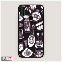 Чехол силиконовый Матовый Samsung Galaxy M11 Счастье в духах Case Place