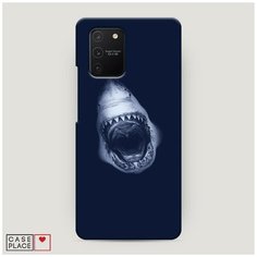 Чехол Пластиковый Samsung Galaxy A91 Пасть акулы Case Place