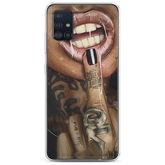 Силиконовый чехол "Девушка с татуировками" на Samsung Galaxy A51 / Самсунг Гэлакси А51 Case Place