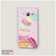 Чехол Пластиковый Samsung Galaxy J3 2016 Пирамидка макарони Case Place