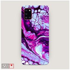 Чехол Пластиковый Samsung Galaxy A31 Розовый флюид арт Case Place