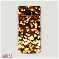Чехол Пластиковый Samsung Galaxy Note 8 Новогодняя гирлянда Case Place