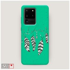 Эко-чехол Samsung Galaxy S20 Ultra Гирлянда из перьев 3 Case Place