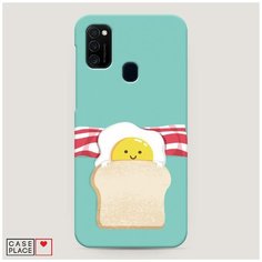 Чехол Пластиковый Samsung Galaxy M21 Съедобная кровать Case Place