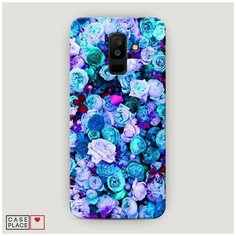Чехол Пластиковый Samsung Galaxy A6 Plus Цветочный ковер Case Place