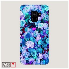 Чехол Пластиковый Samsung Galaxy A8 2018 Цветочный ковер Case Place
